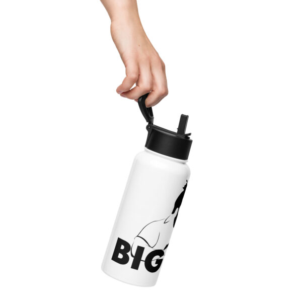 Stainless steel water bottle with a straw lid - Image 4