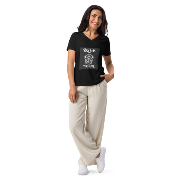 Women’s Big Lux and the Hype relaxed v-neck t-shirt - Image 2